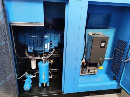 Μπλε περιστροφικός αέρας DN150,100-150Kpa, BLG115RA-II/BLG115RB-II,Αεροδιαρροή βίδα αναπνευστήρα μεταβλητής συχνότητας