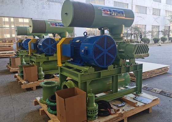 DN100 50Kpa RPM1350 τρεις λοβούς ρίζες αναπνευστήρα για Πνευματική μεταφορά