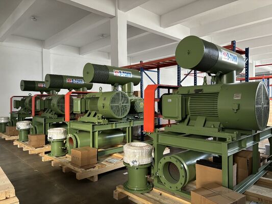 Ανεμιστήρας Roots περιστροφικού λοβού με 3 L/min νερό ψύξης, πίεση εκκένωσης 60-100KPA και ισχύ κινητήρα 1.5-5.5 KW