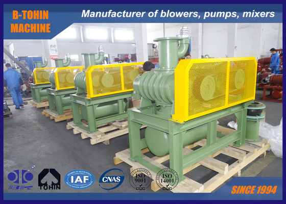 64.21m3/Λεπτό 90kw, -55KPA πράσινο και κίτρινο Roots Blower Vacuum Pump