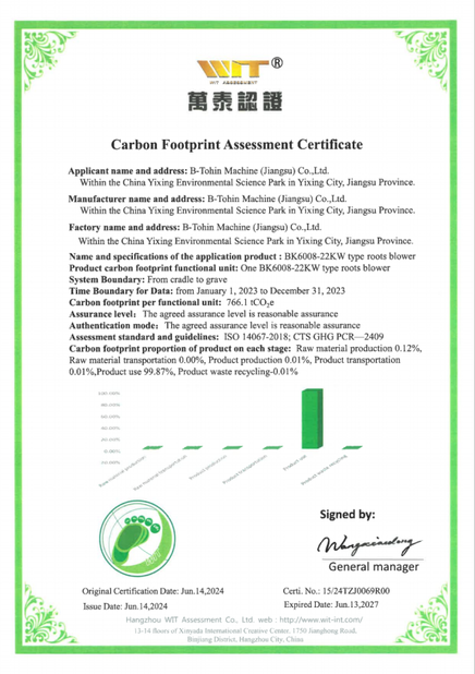 Κίνα B-Tohin Machine (Jiangsu) Co., Ltd. Πιστοποιήσεις